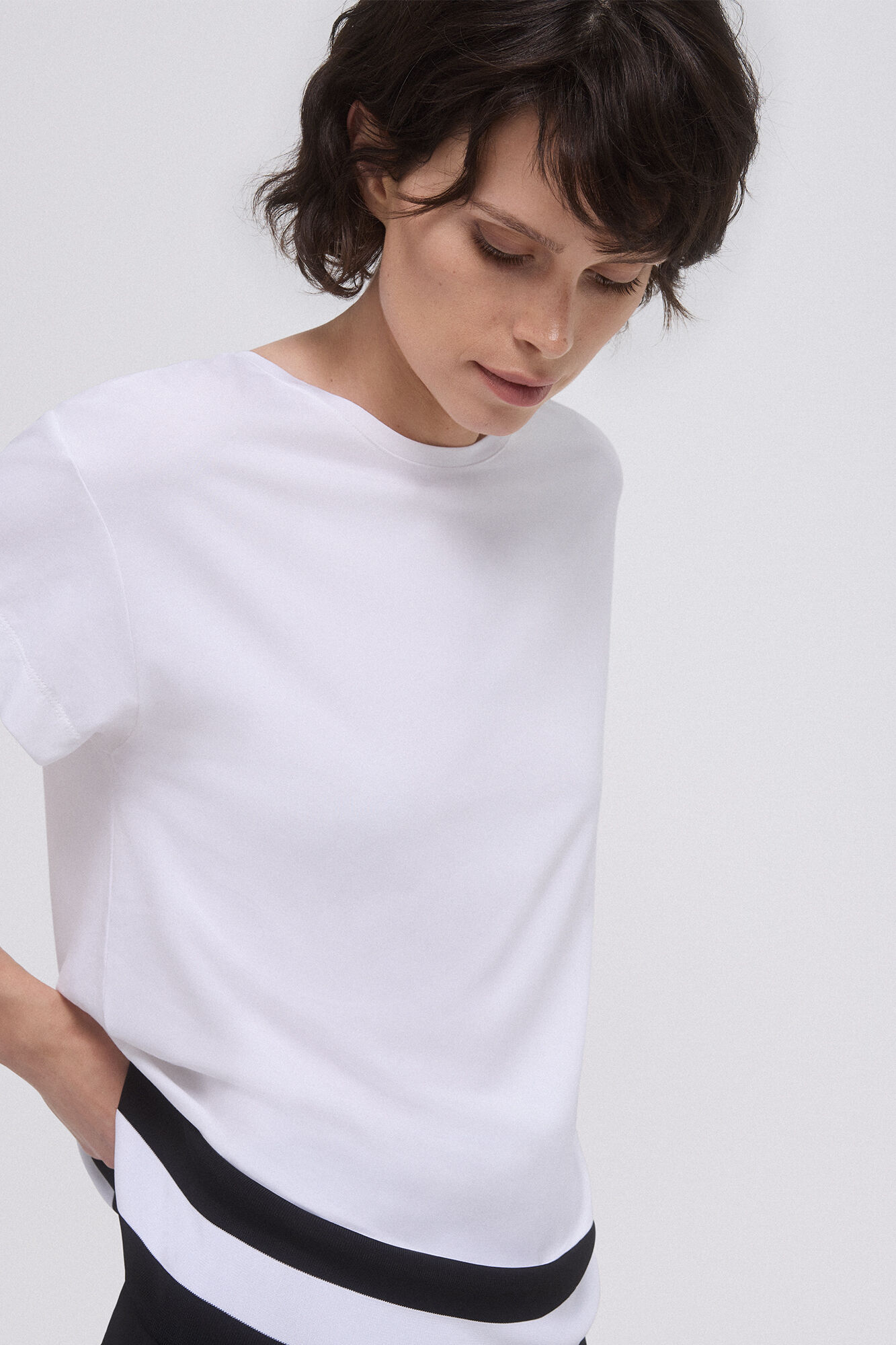 Pedro del Hierro Short-sleeved T-shirt Beige