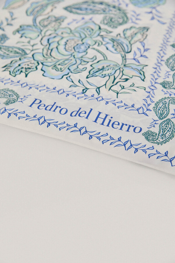 Pedro del Hierro Marine motif print shawl Several