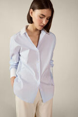 TFP by Tamara Falc&oacute; Camisa combinada em popelina Azul