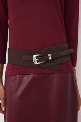 Pedro del Hierro Chocolate wide belt Brown