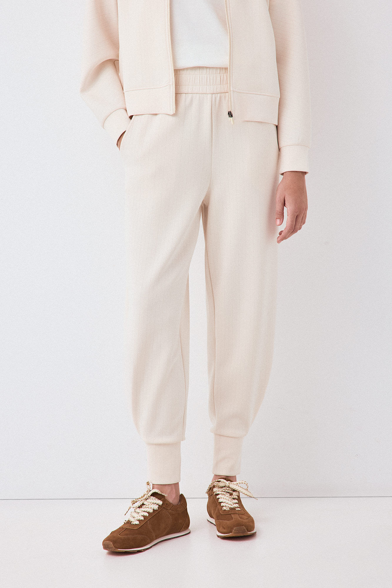 Pedro del Hierro Cal&ccedil;a soft touch jogger Ecru
