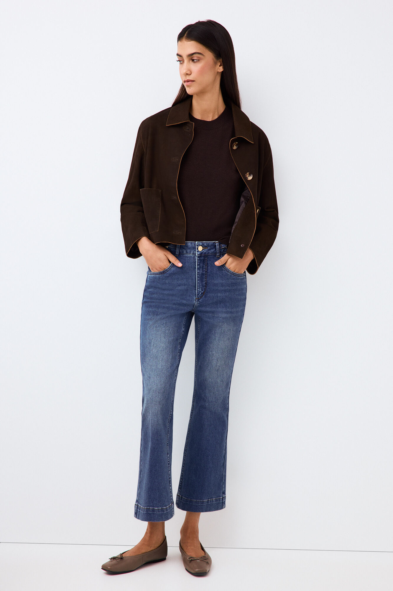 Pedro del Hierro Cropped flare jeans