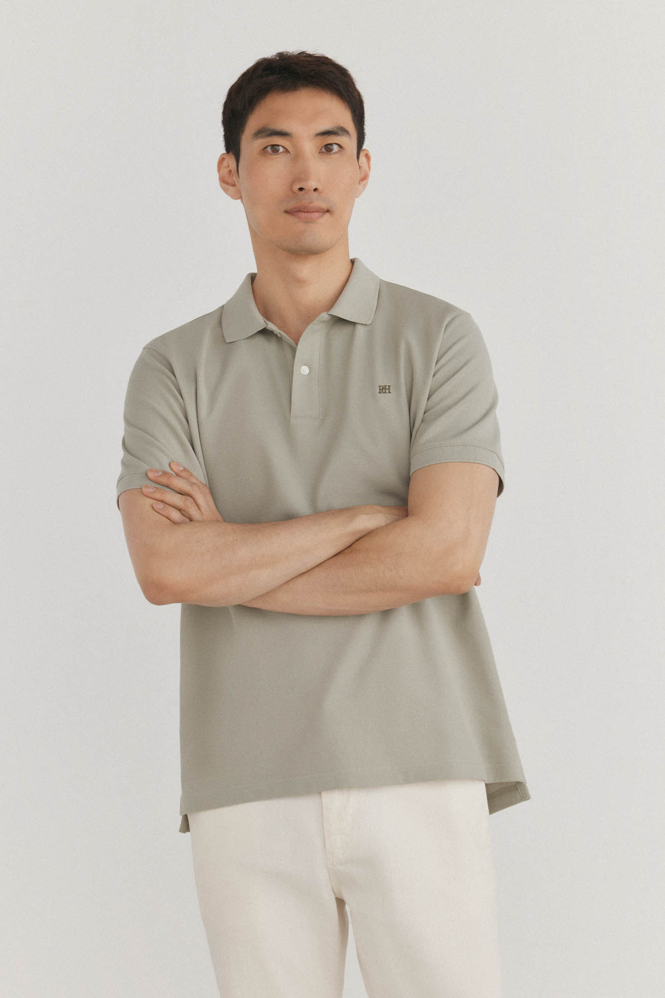 Pedro del Hierro Basic piqu&eacute; polo shirt Green