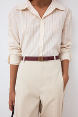 Pedro del Hierro Classic logo belt PdH Burgundy