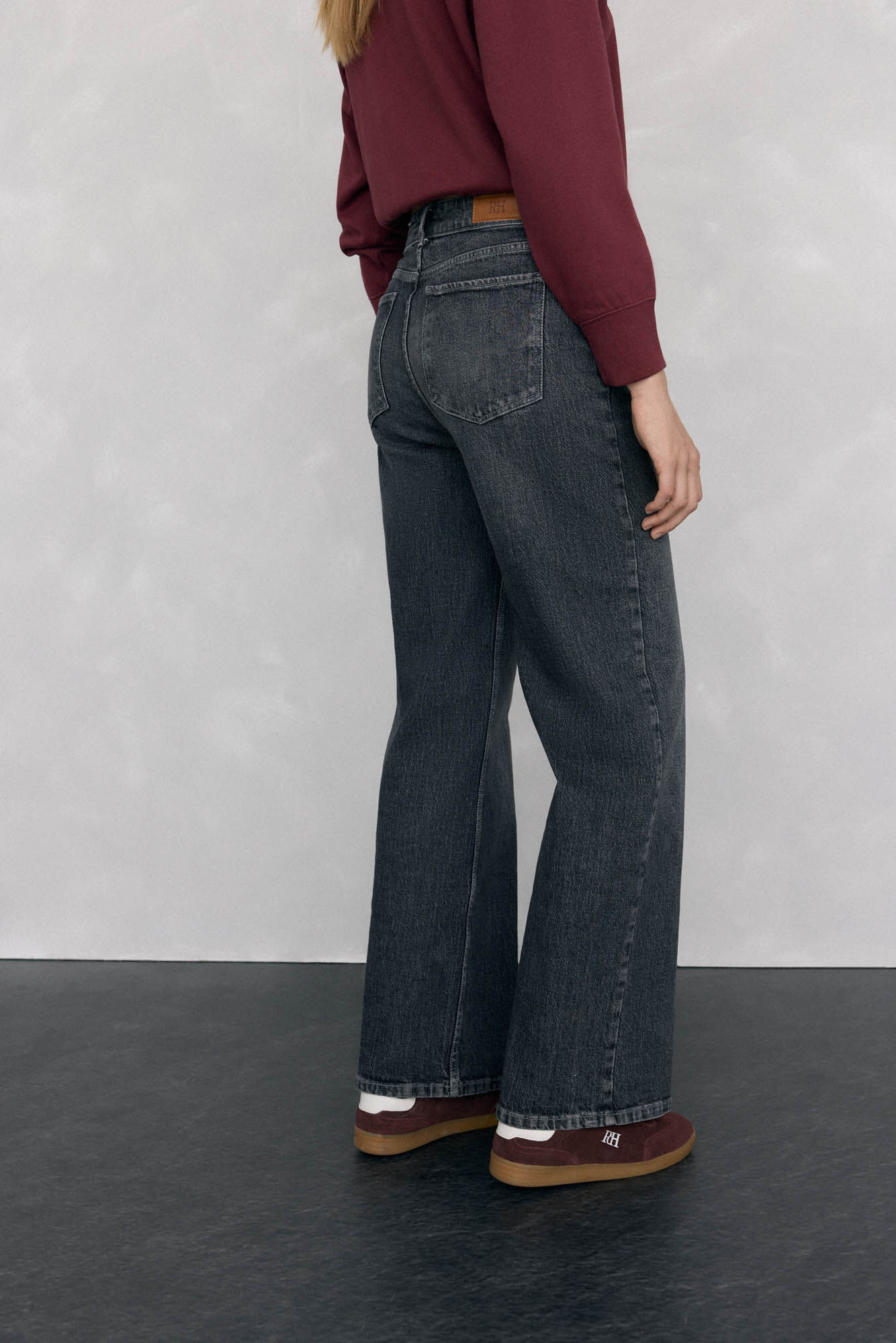 Pedro del Hierro Cal&ccedil;a jeans b&aacute;sica de perna larga Cizento