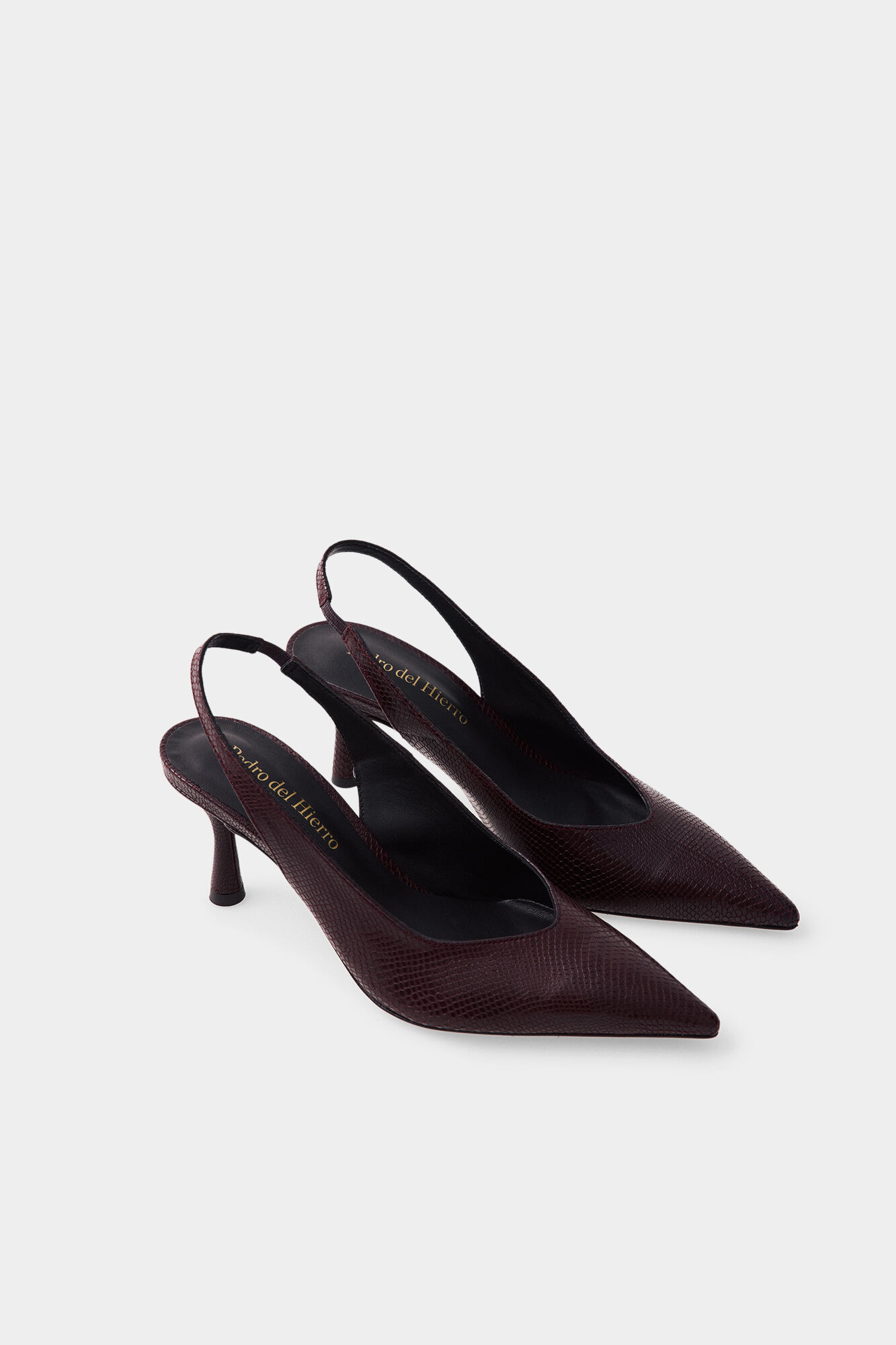 Pedro del Hierro Snake print pointed heel