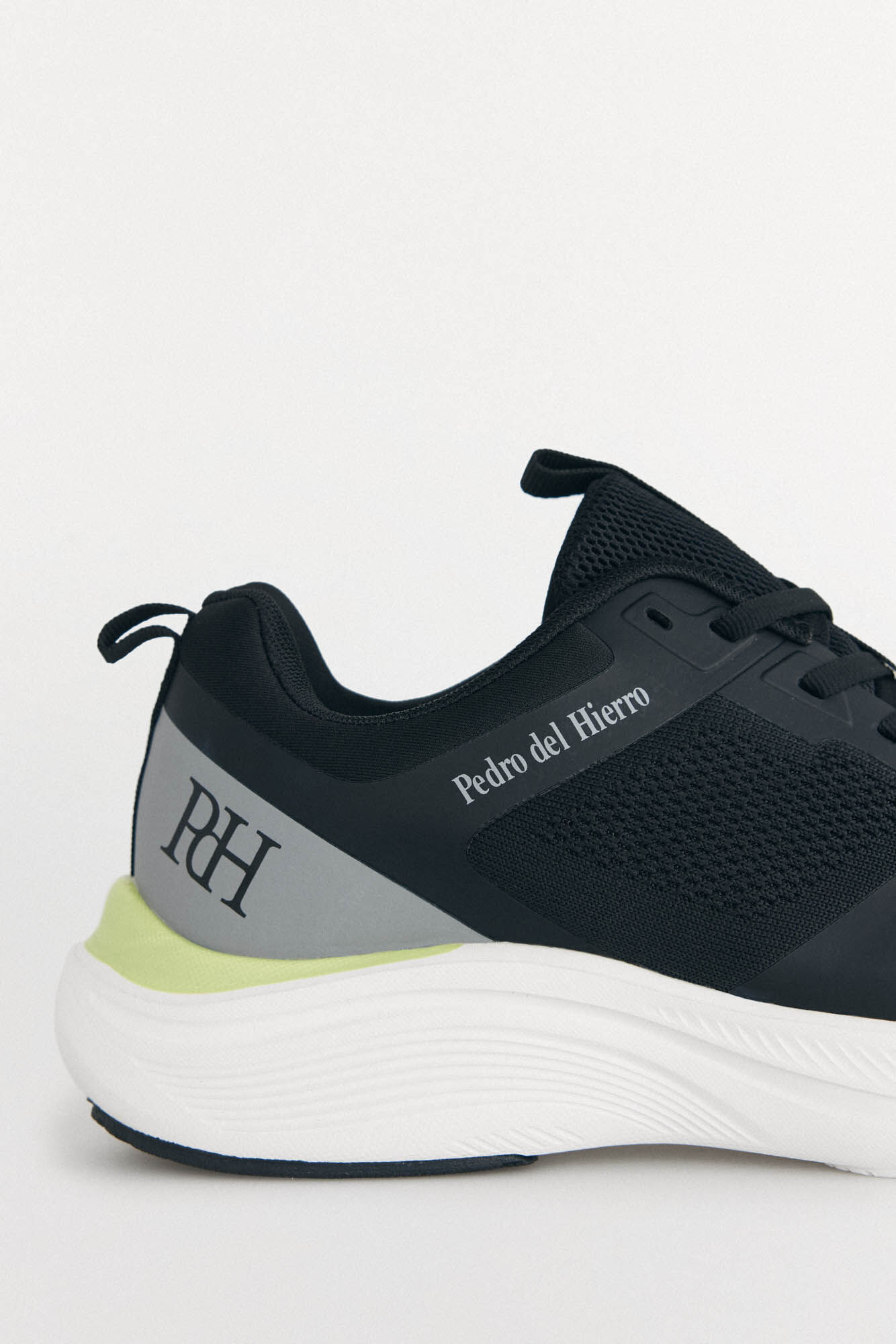 Pedro del Hierro Fabric lace-up trainer Black