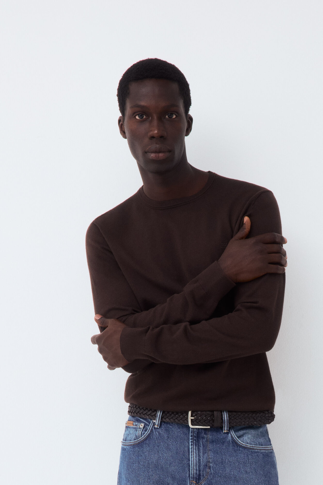 Pedro del Hierro Premium cotton silk cashmere knit jumper