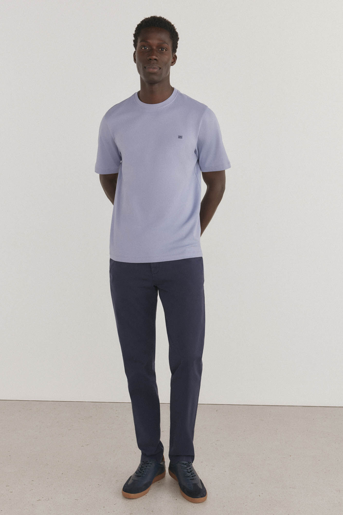 Pedro del Hierro Basic T-shirt Purple