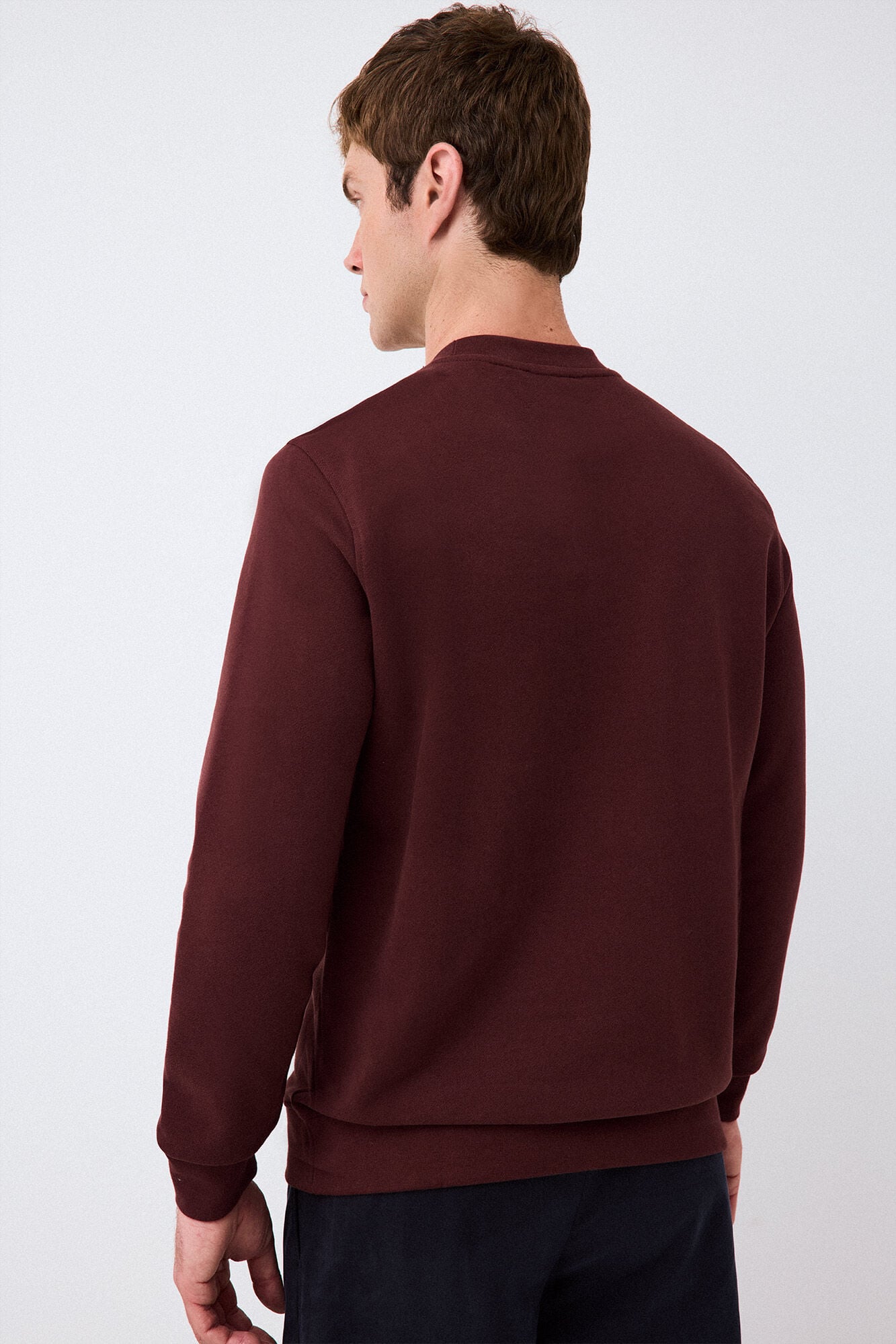 Pedro del Hierro Basic sweatshirt Burgundy