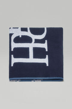 Pedro del Hierro Logos beach towel Blue