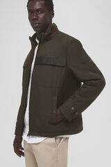 Pedro del Hierro Jacket with detachable hood Green