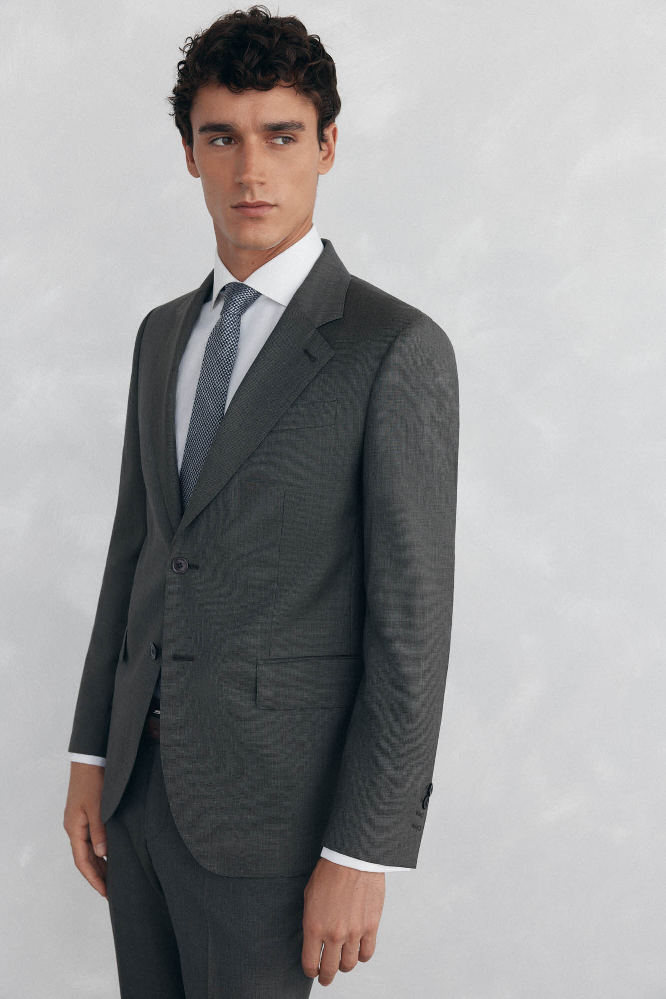 Pedro del Hierro Blazer bege slim fit Cizento