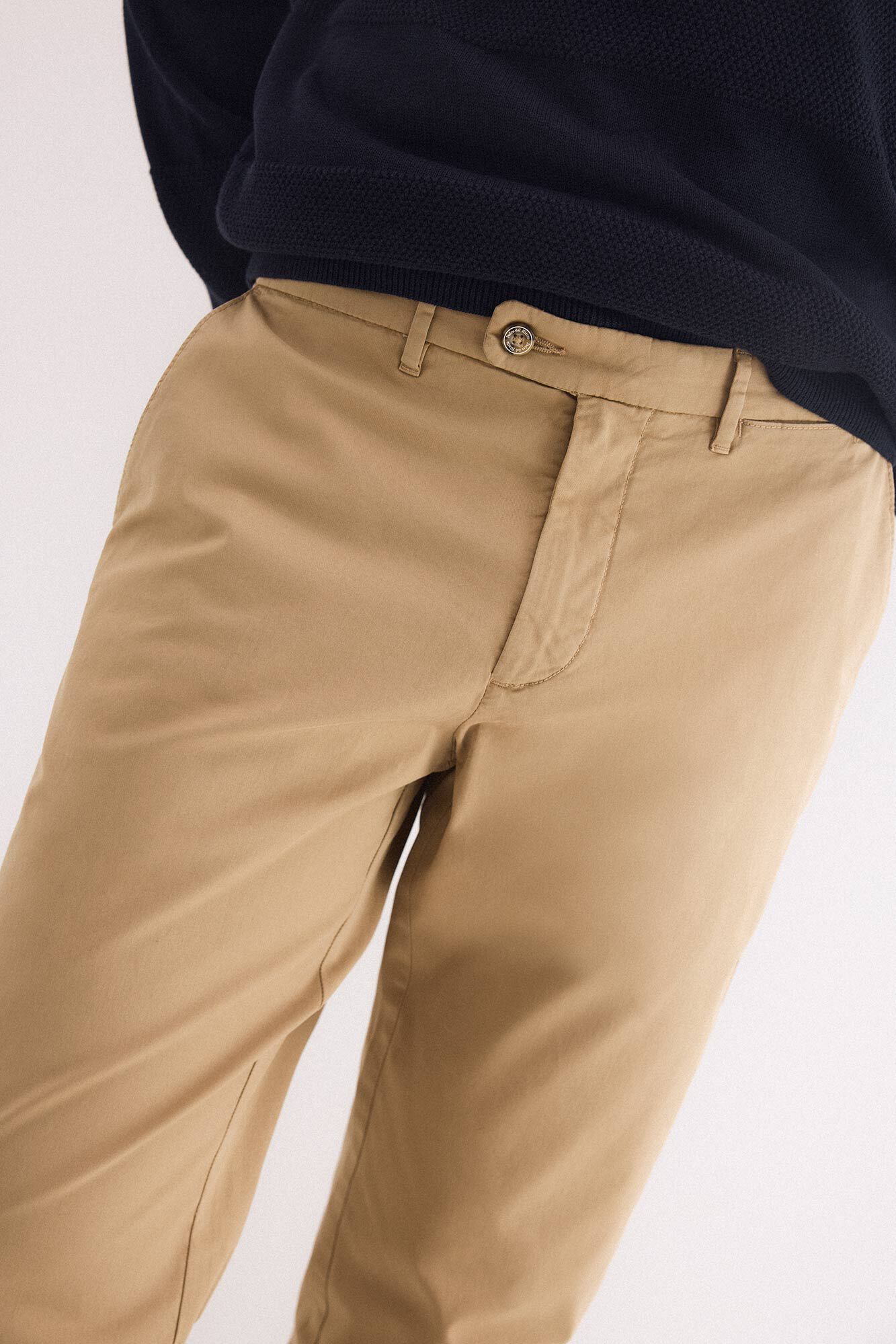 Pedro del Hierro Regular fit chinos Beige