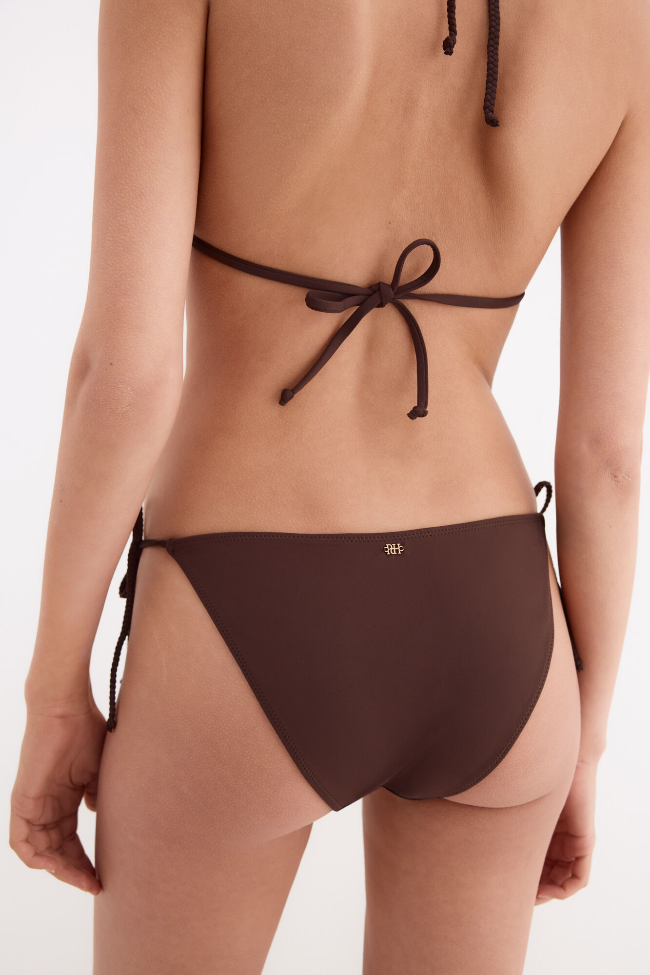 Pedro del Hierro Braided detail bikini Brown