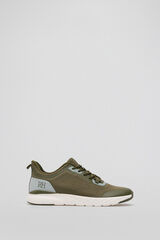 Pedro del Hierro Fabric lace-up trainer Green