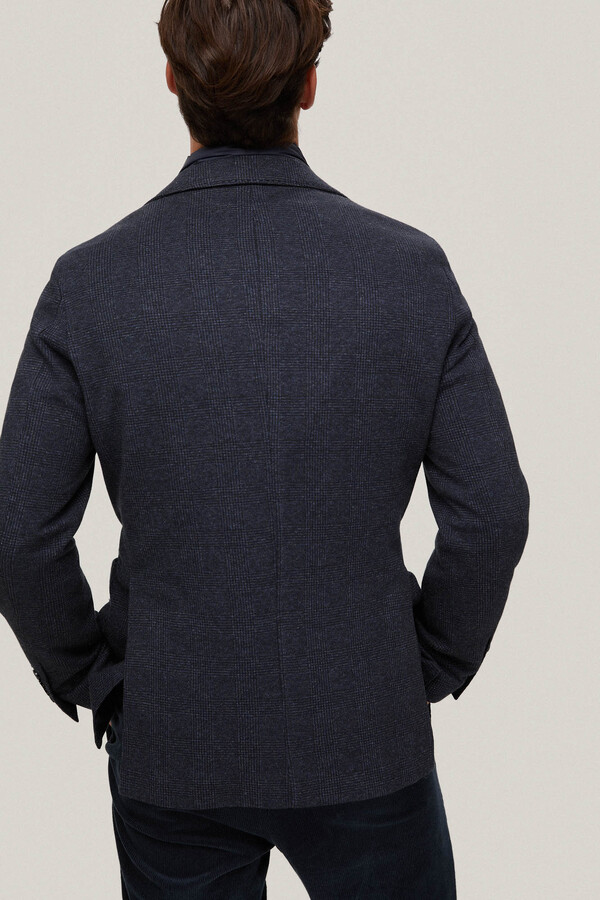 Pedro del Hierro Jersey-knit blazer with detachable elements Blue