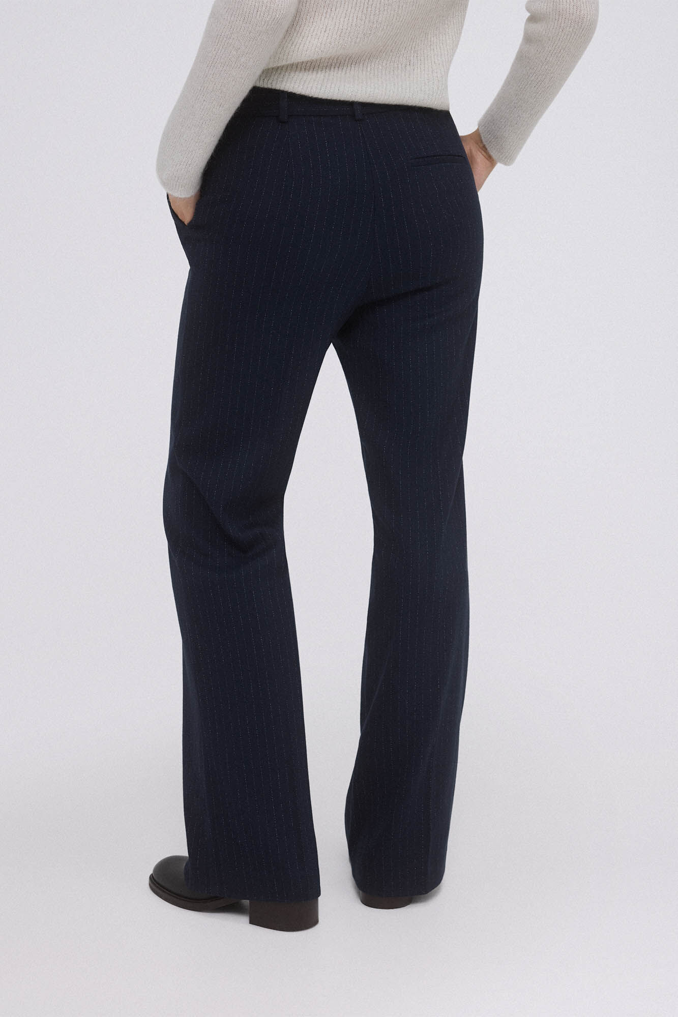 Pedro del Hierro Pinstripe trousers Blue
