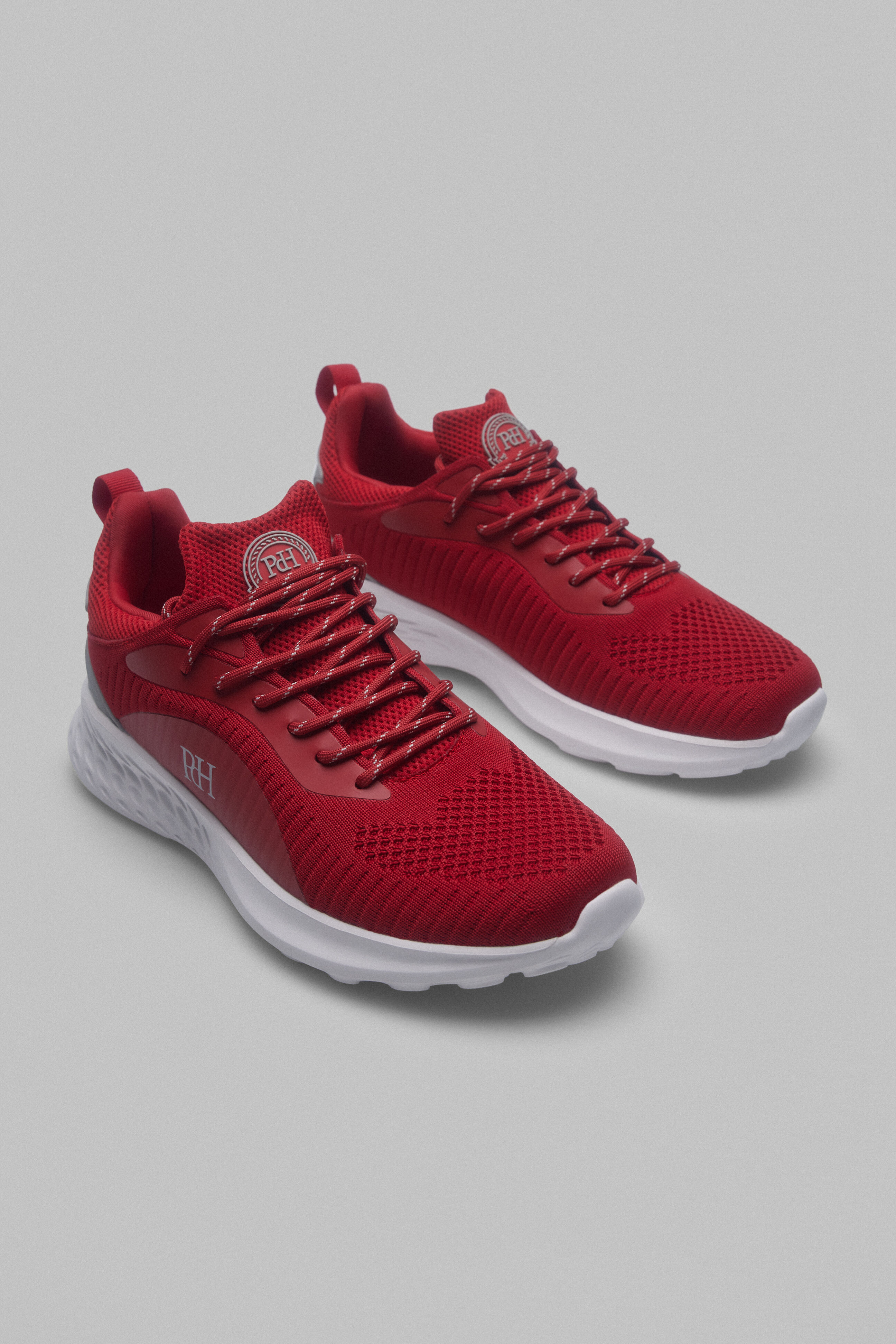 Pedro del Hierro Sapatilhas t&ecirc;xtil cord&otilde;es Vermelho