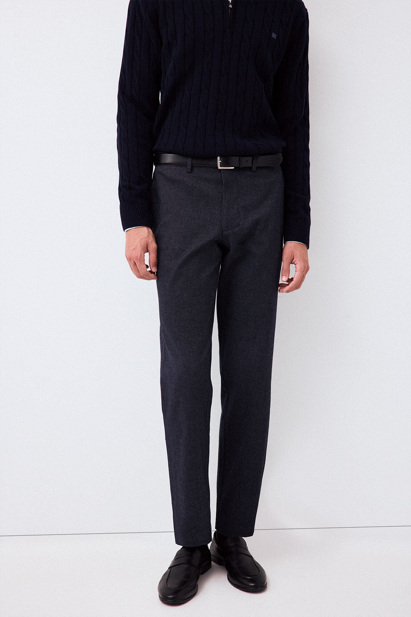 Pedro del Hierro Regular fit chino trousers with elasticated waist