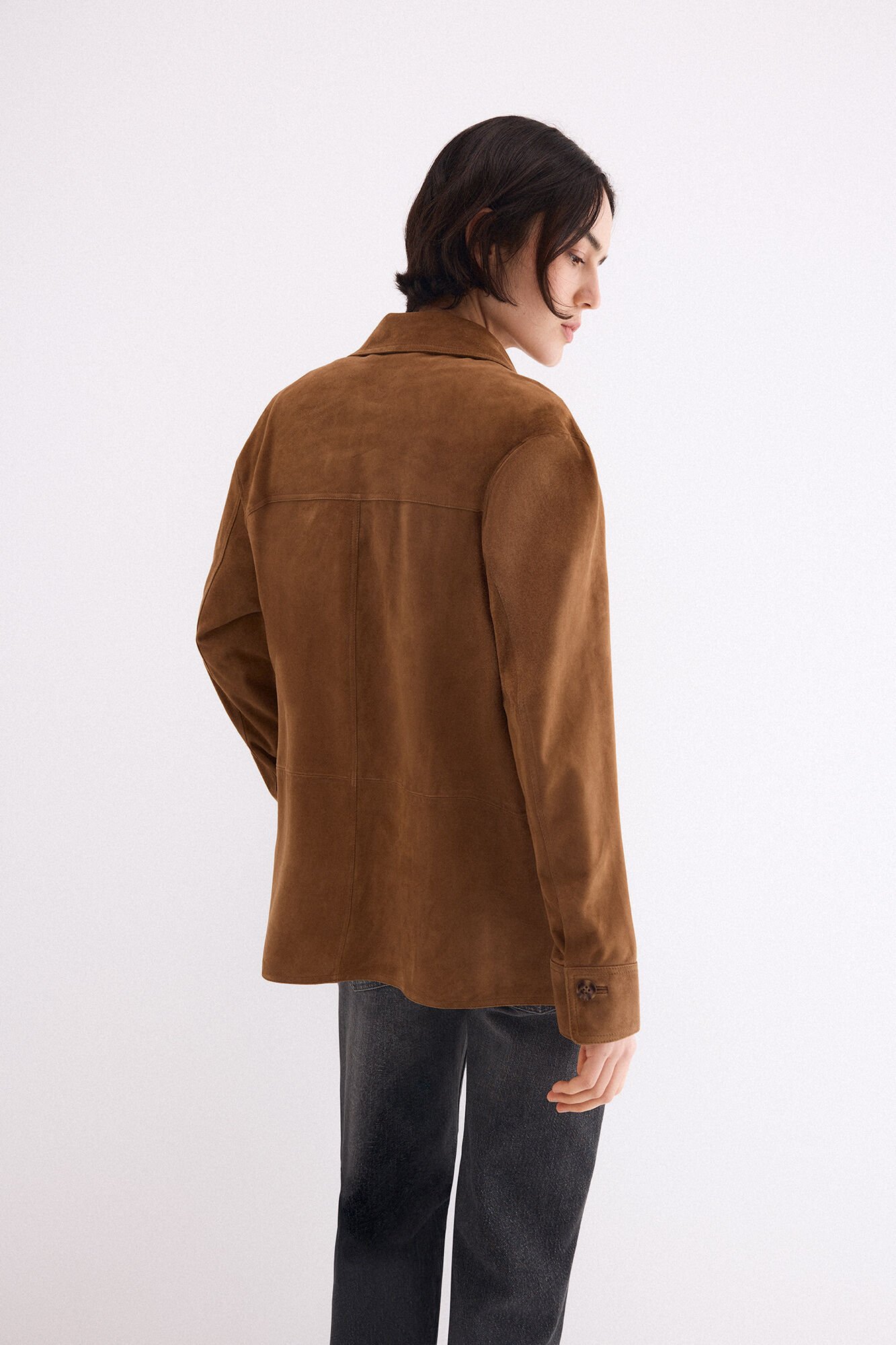 Pedro del Hierro Suede pockets shirt