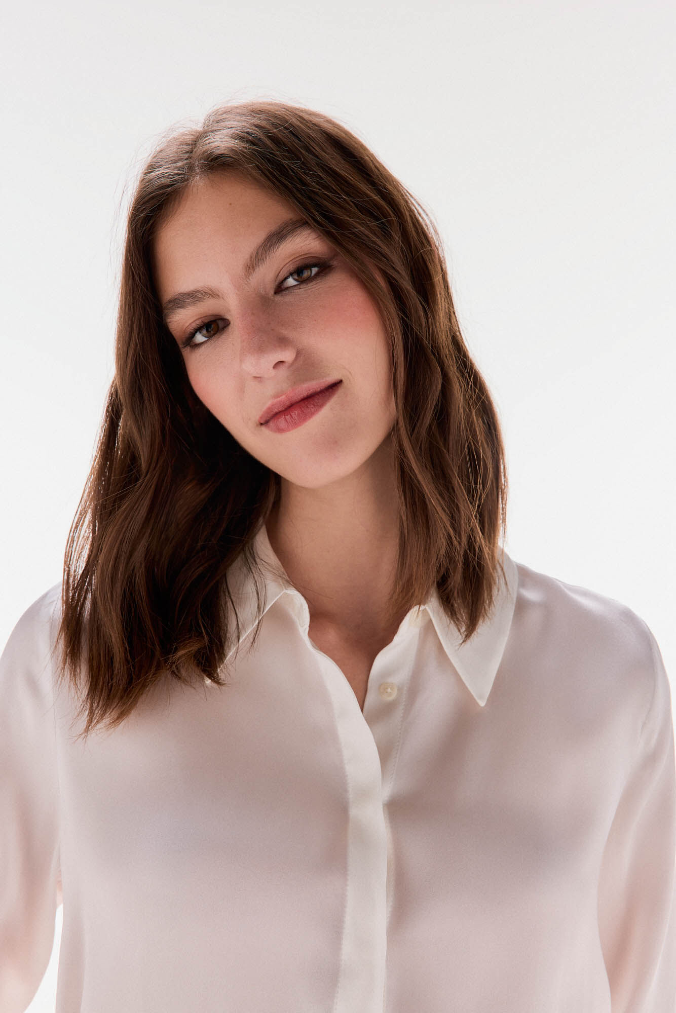 TFP by Tamara Falc&oacute; Silk shirt Ecru