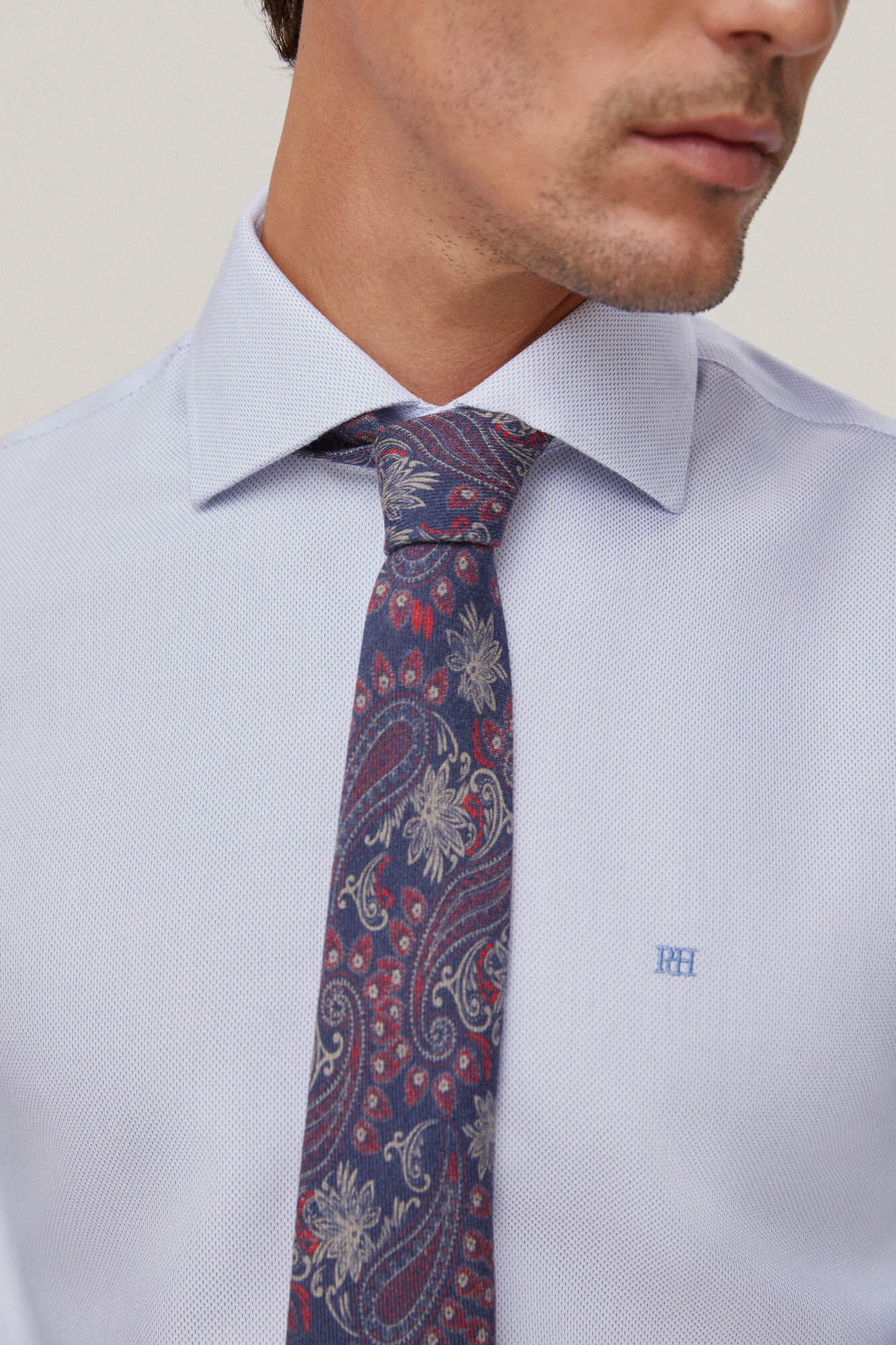 Pedro del Hierro Camisa vestir estructura lisa non iron + antimanchas Blue