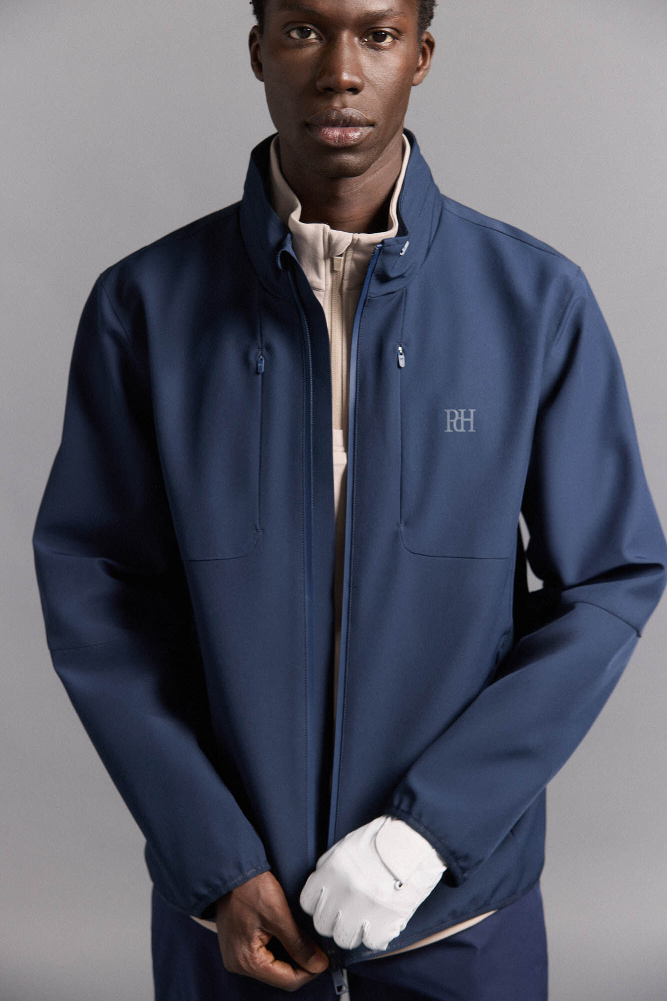 Pedro del Hierro Plain golf jacket Blue
