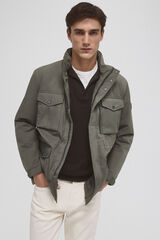 Pedro del Hierro Jacket with four pockets Green