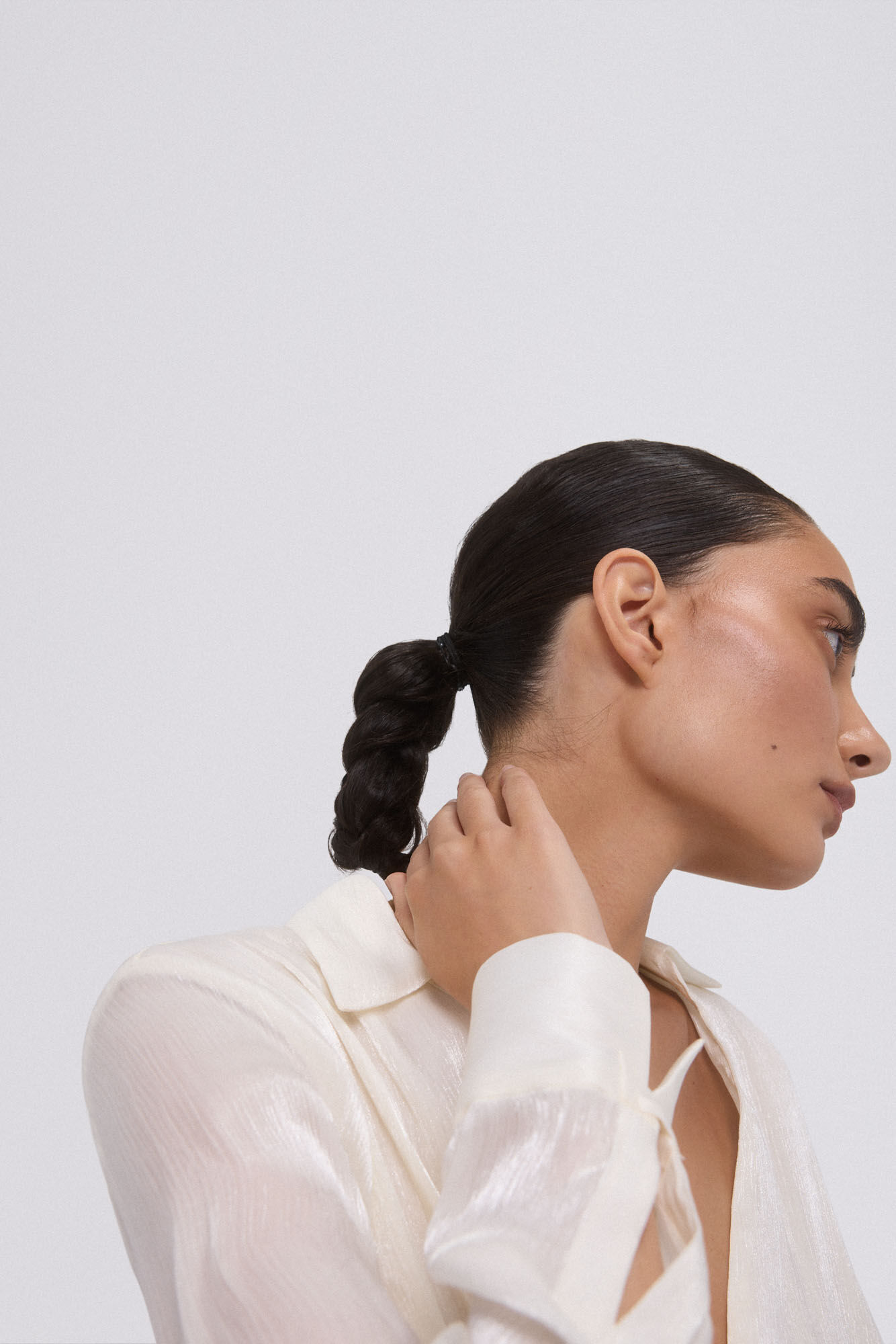 Pedro del Hierro Flowing wrap shirt with fantasy print White