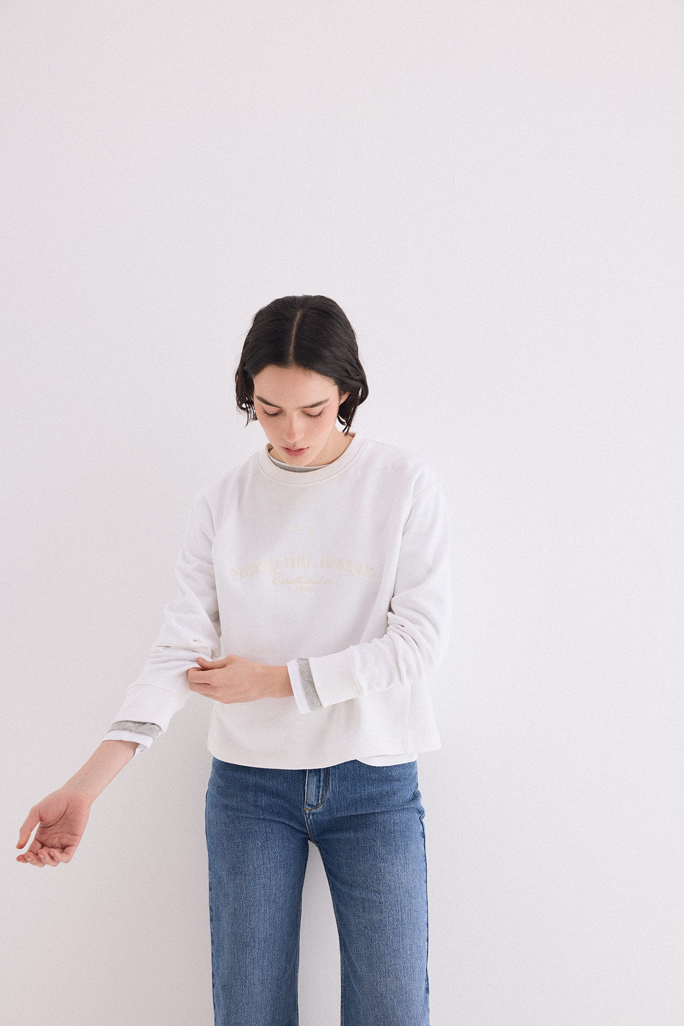 Pedro del Hierro Embroidered sweatshirt