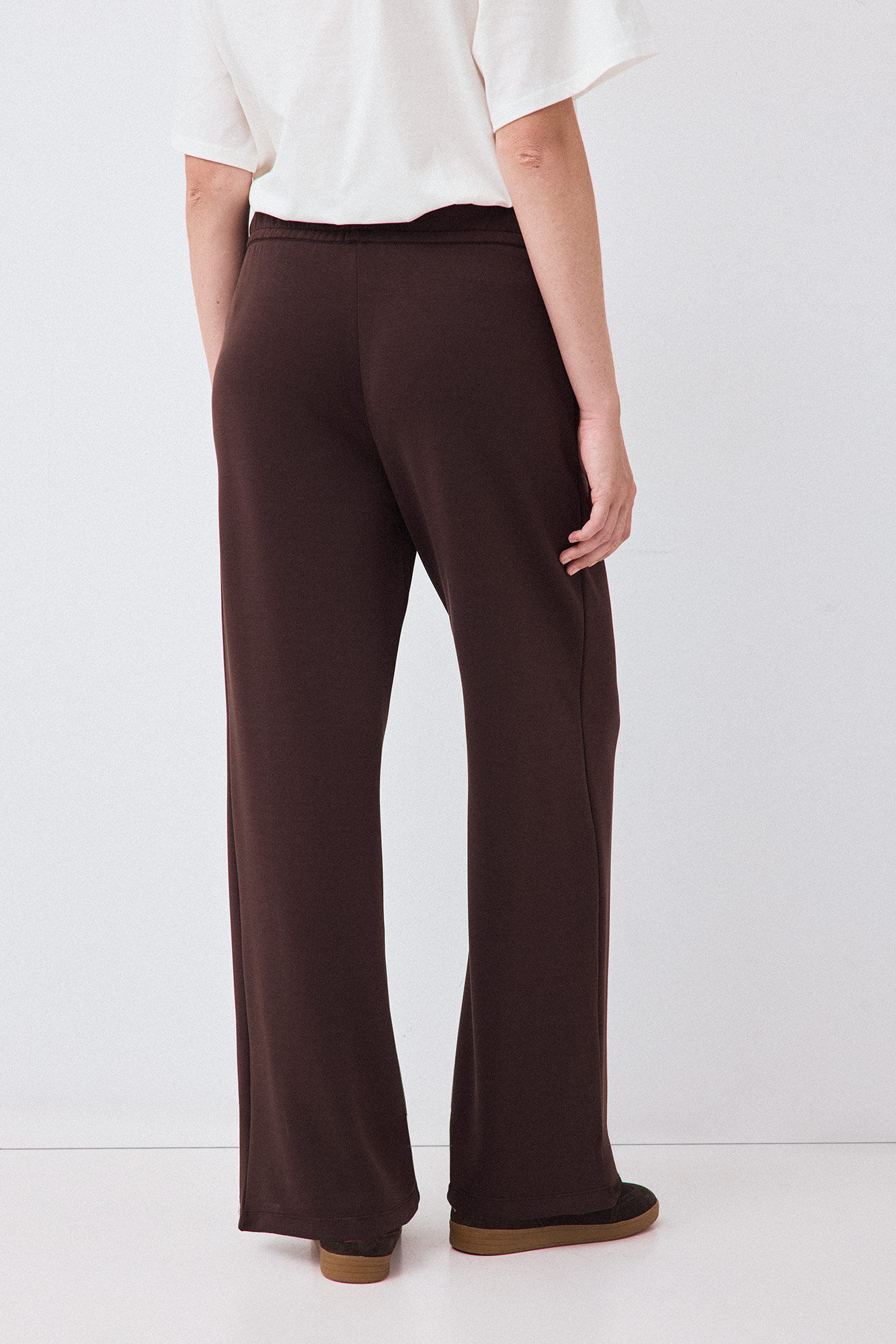 Pedro del Hierro Straight soft touch trousers Brown