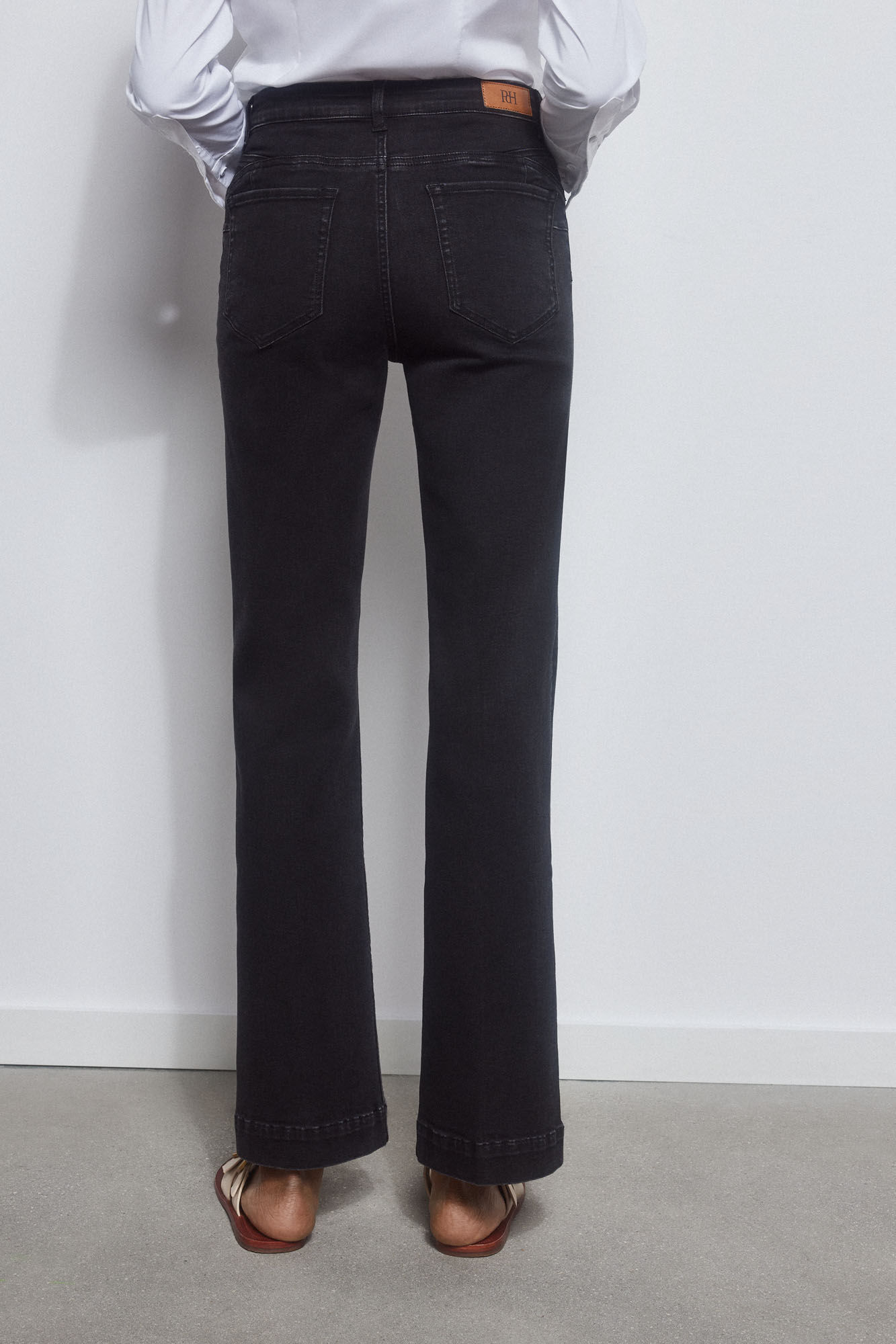 Pedro del Hierro Jeans push up flare lycra&trade; t400&trade; Cizento