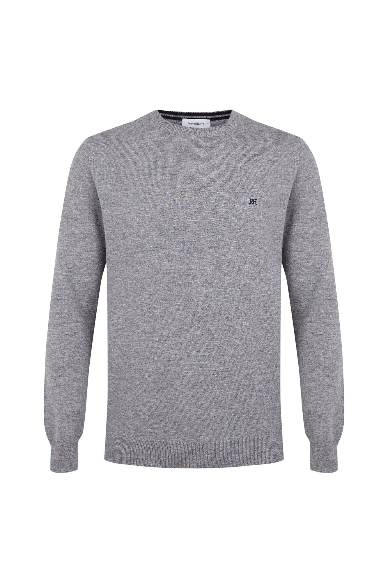 Pedro del Hierro Jersey premium lana merino cashmere Gris