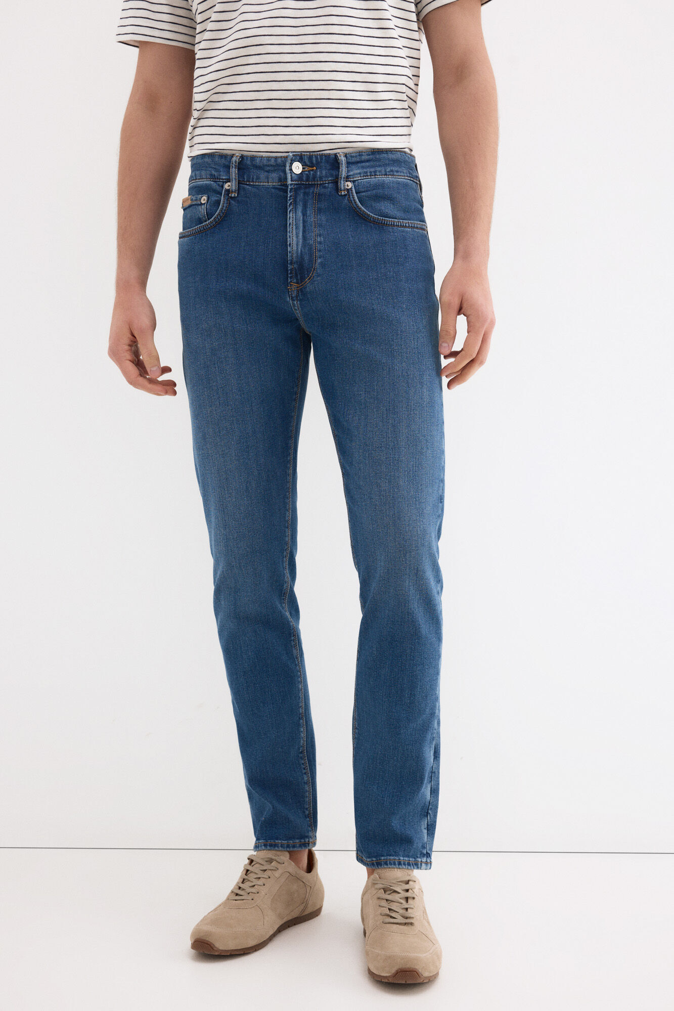 Pedro del Hierro Pantal&oacute;n vaquero premium flex ligero slim fit Azul