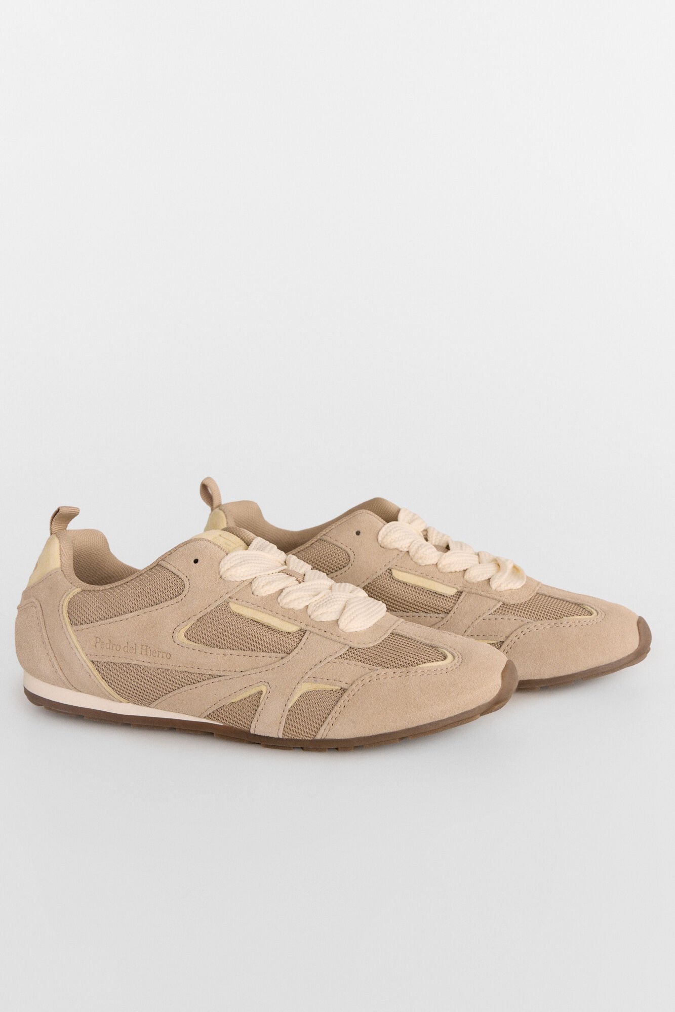 Pedro del Hierro Two-tone sneaker Beige