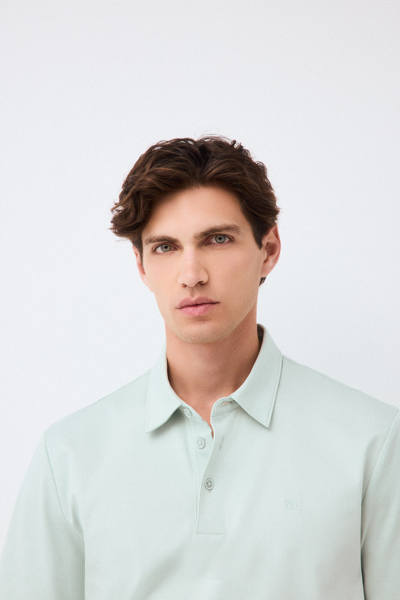 Pedro del Hierro Plain mercerized polo shirt