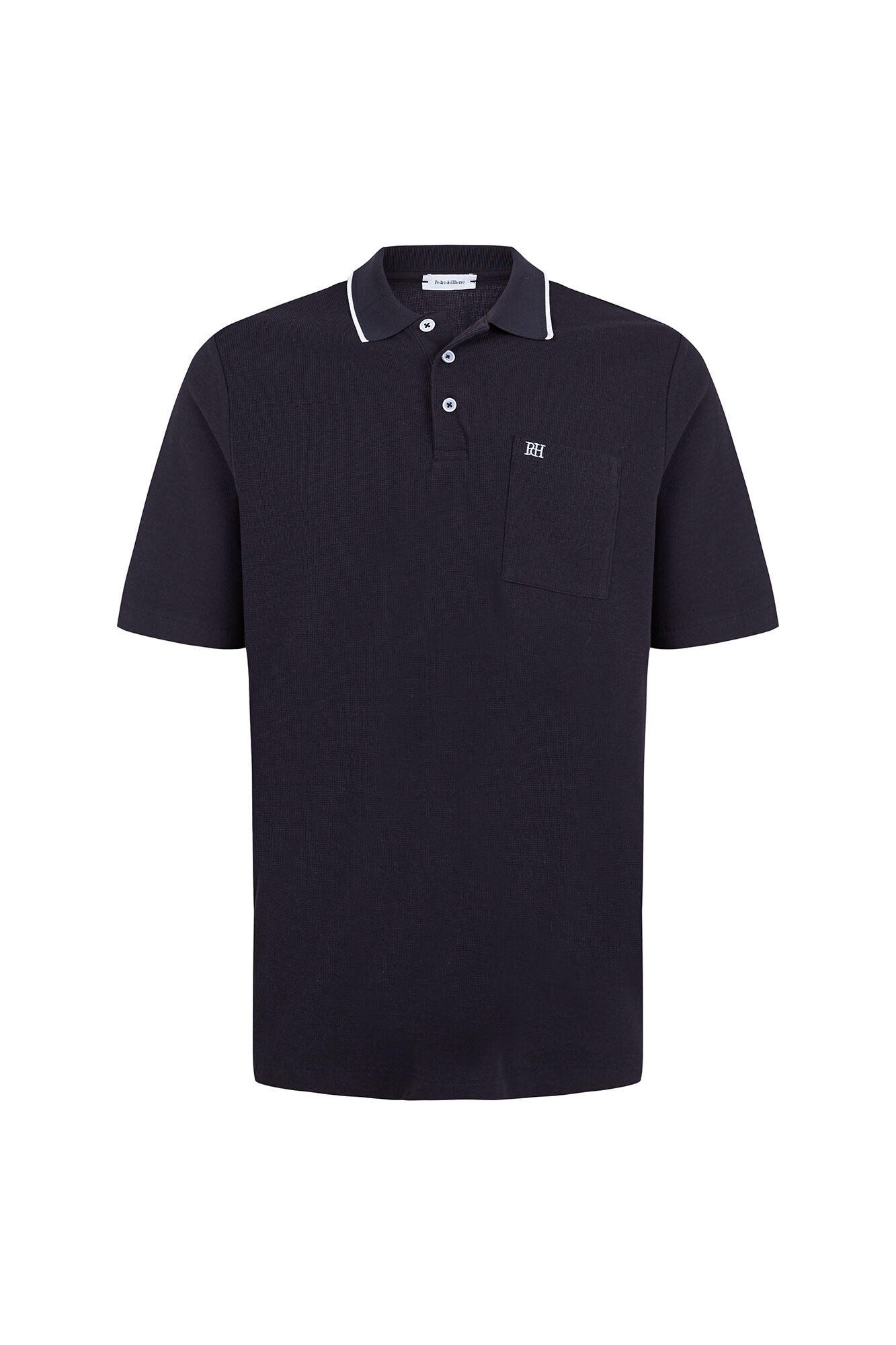 Pedro del Hierro Polo b&aacute;sico tips Gris