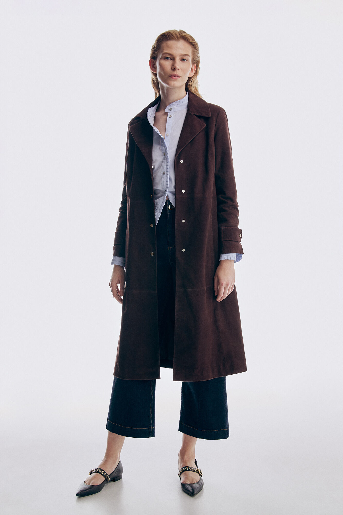 Pedro del Hierro Wide leg jeans Blue