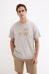 Pedro del Hierro Logo T-shirt Grey