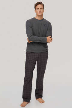 Pedro del Hierro Jersey-knit and cotton pyjamas Grey