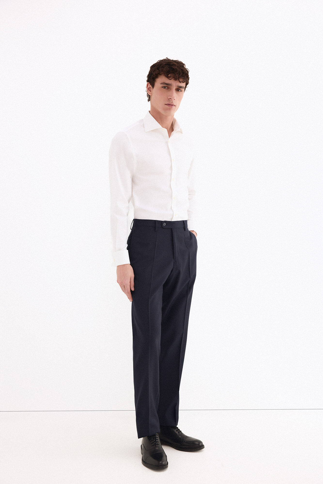Pedro del Hierro Tailored trousers Blue