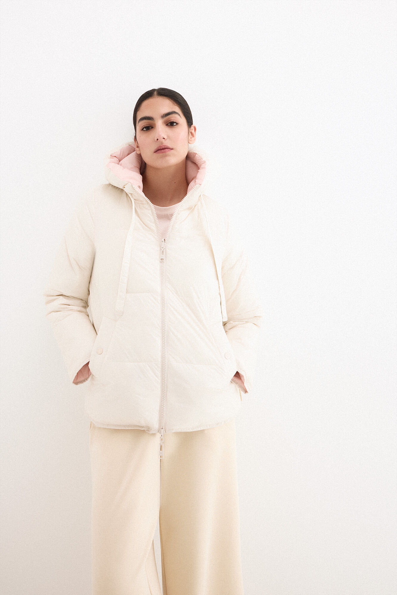 Pedro del Hierro Reversible hooded parka