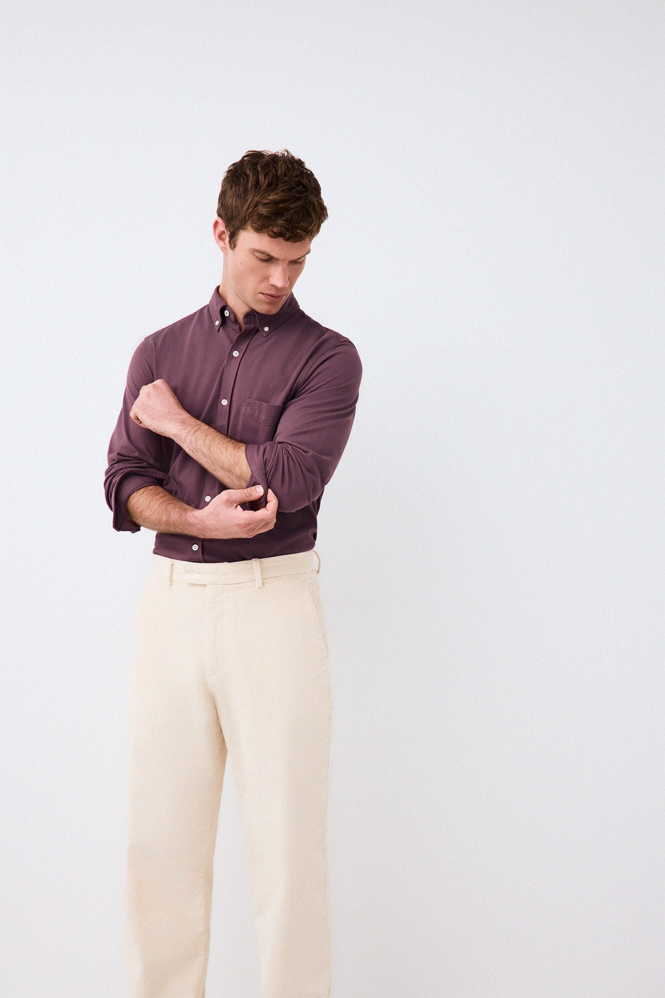 Pedro del Hierro Plain jersey-knit shirt