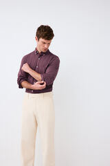 Pedro del Hierro Plain jersey-knit shirt Burgundy