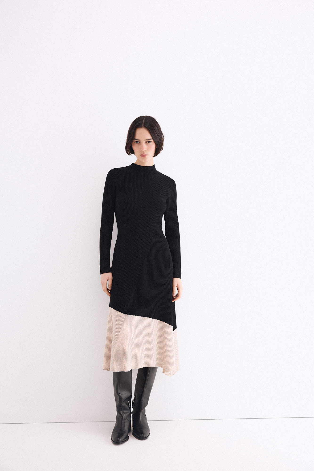 Pedro del Hierro Ribbed knit midi dress