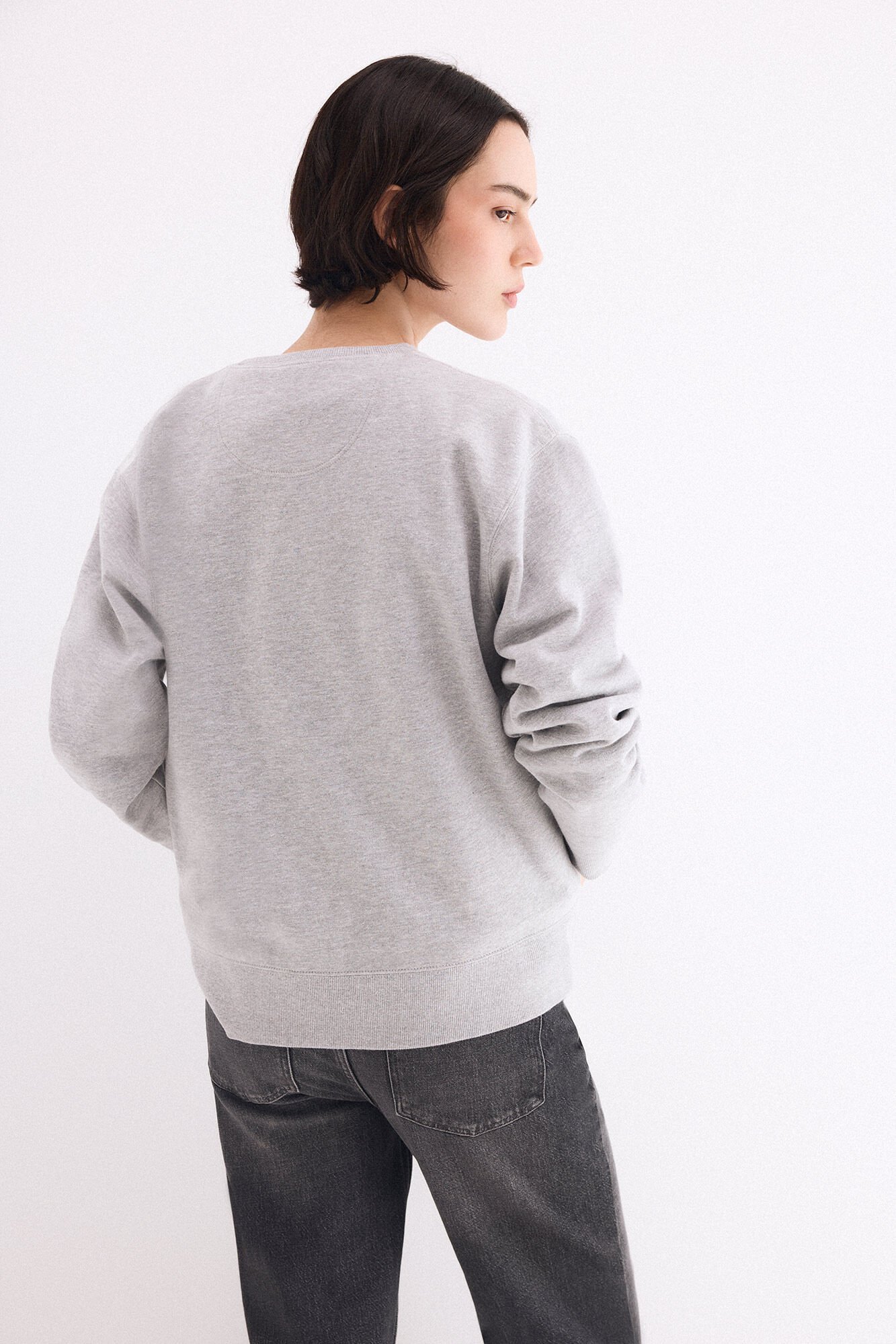 Pedro del Hierro Embroidered logo sweatshirt PdH Grey