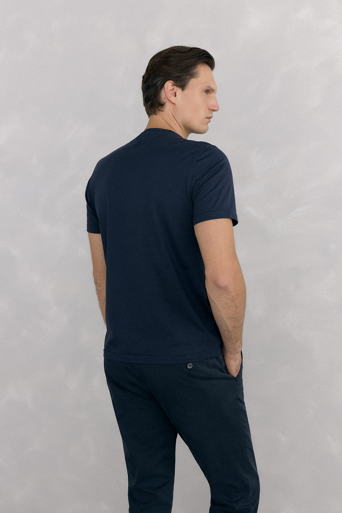 Pedro del Hierro Large logo T-shirt Blue