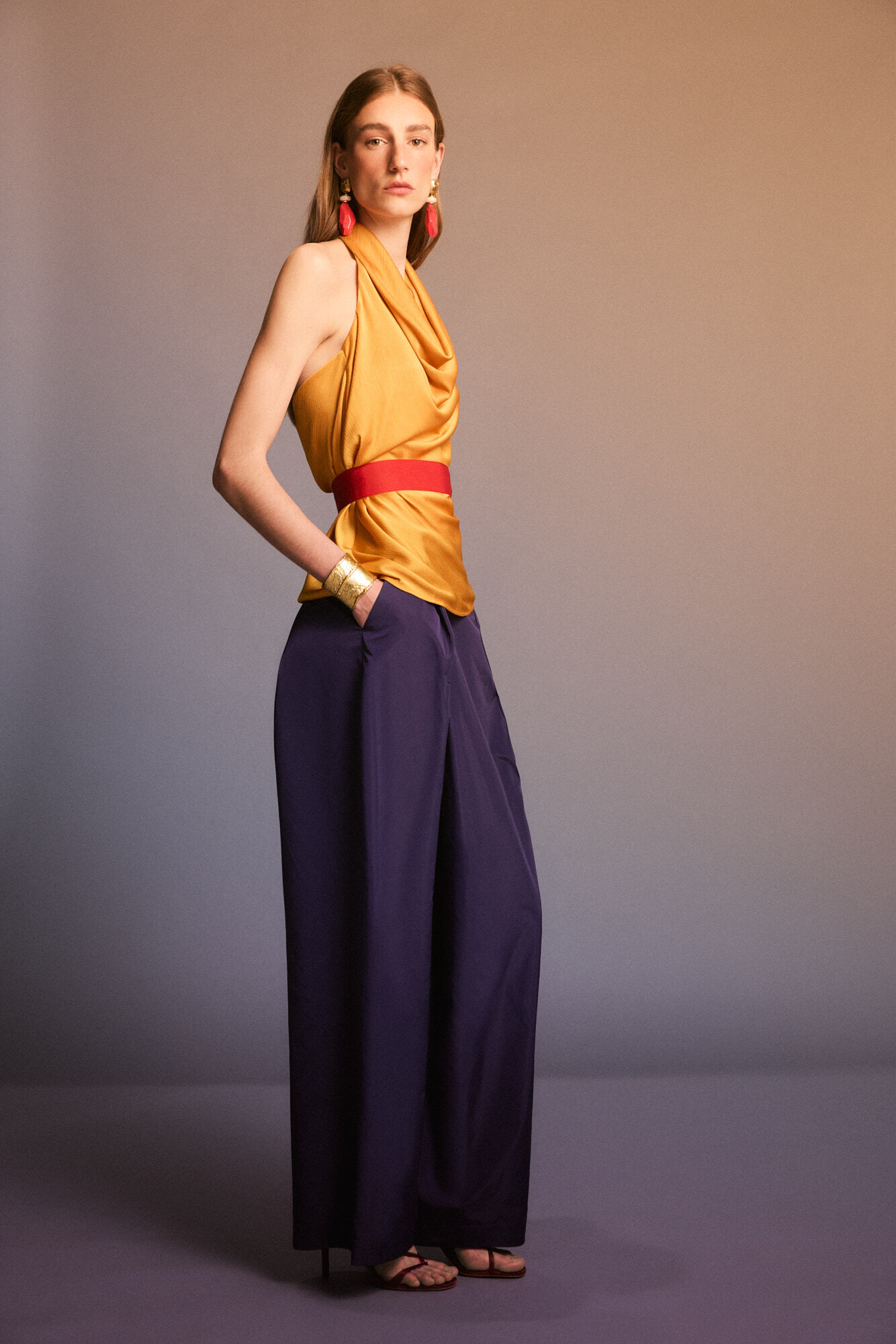 Pedro del Hierro Taffeta trousers