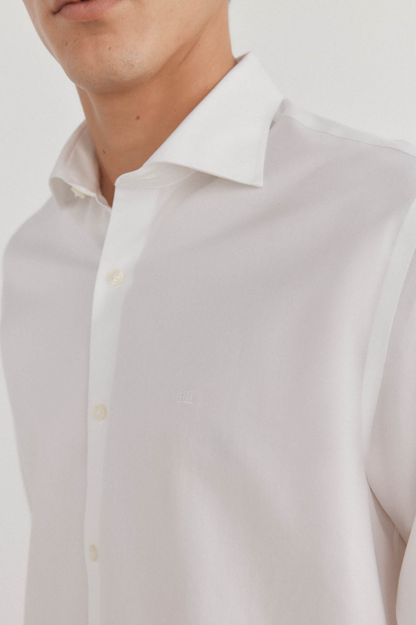 Pedro del Hierro Plain non iron + stain resistant dress shirt